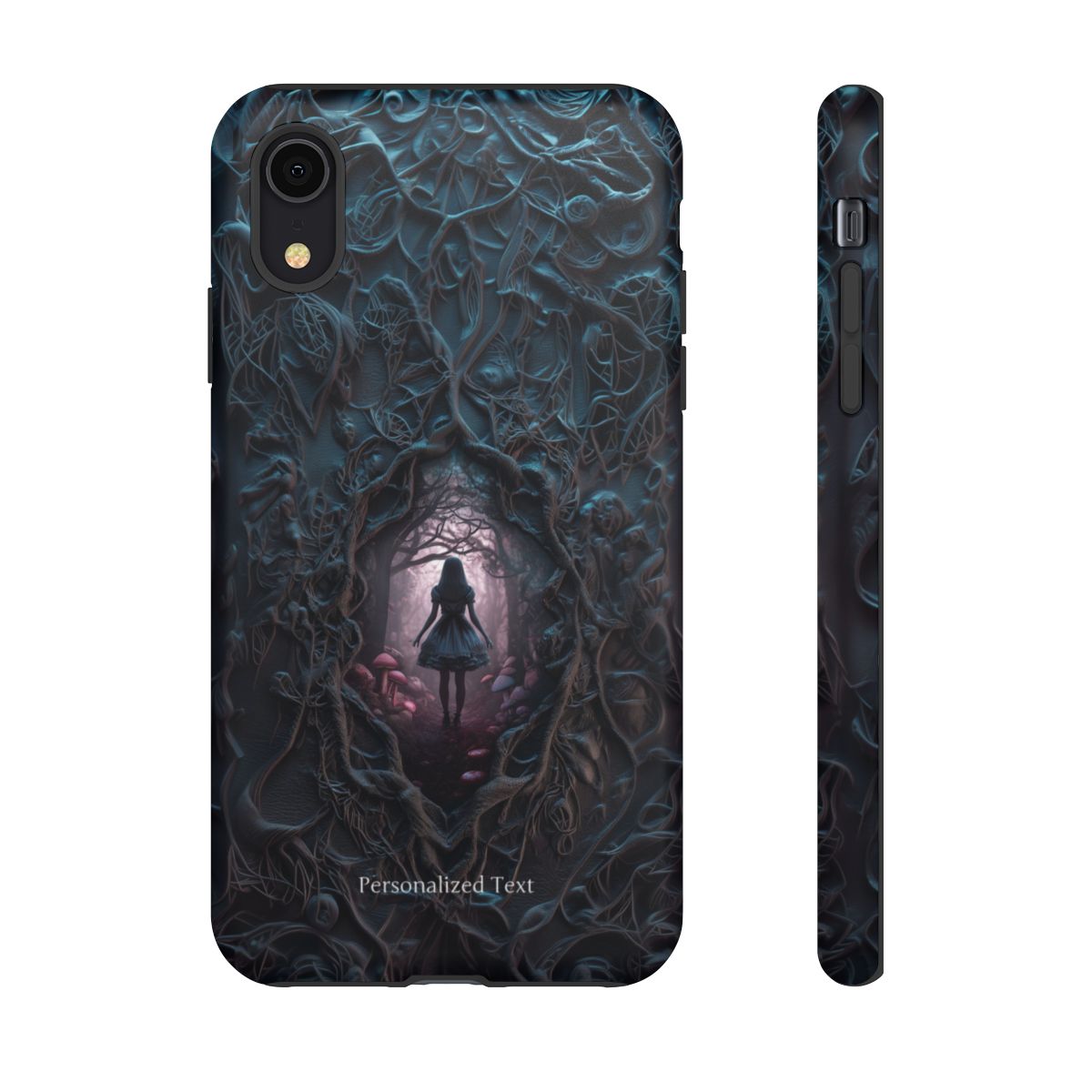 Personalized Dark Enchanted Forest Phone Case – Gothic Fairy Tale Portal Cover for iPhone, Samsung Galaxy & Google Pixel
