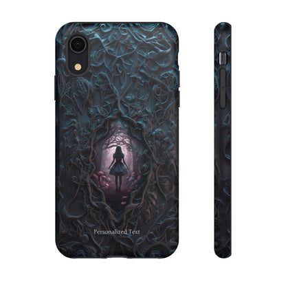 Personalized Dark Enchanted Forest Phone Case – Gothic Fairy Tale Portal Cover for iPhone, Samsung Galaxy & Google Pixel