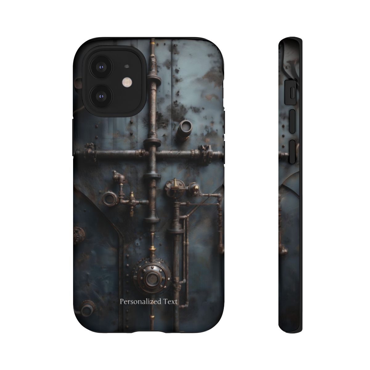 Personalized Steampunk Industrial Pipes Phone Case – Vintage Mechanical Machinery Cover for iPhone, Samsung Galaxy & Google Pixel