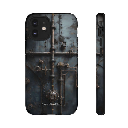 Personalized Steampunk Industrial Pipes Phone Case – Vintage Mechanical Machinery Cover for iPhone, Samsung Galaxy & Google Pixel