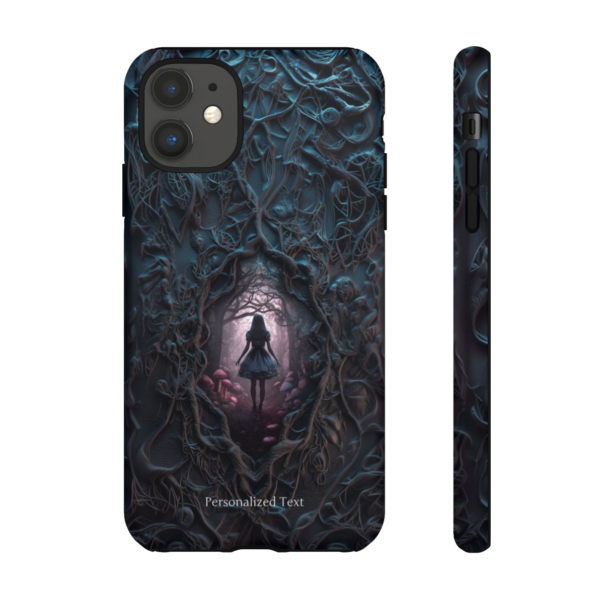 Personalized Dark Enchanted Forest Phone Case – Gothic Fairy Tale Portal Cover for iPhone, Samsung Galaxy & Google Pixel
