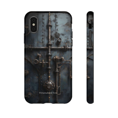 Personalized Steampunk Industrial Pipes Phone Case – Vintage Mechanical Machinery Cover for iPhone, Samsung Galaxy & Google Pixel