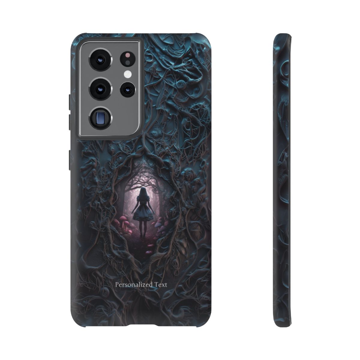 Personalized Dark Enchanted Forest Phone Case – Gothic Fairy Tale Portal Cover for iPhone, Samsung Galaxy & Google Pixel