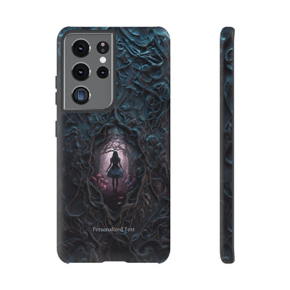 Personalized Dark Enchanted Forest Phone Case – Gothic Fairy Tale Portal Cover for iPhone, Samsung Galaxy & Google Pixel