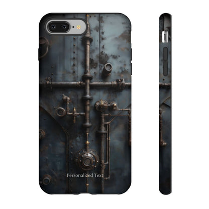 Personalized Steampunk Industrial Pipes Phone Case – Vintage Mechanical Machinery Cover for iPhone, Samsung Galaxy & Google Pixel