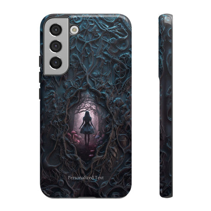 Personalized Dark Enchanted Forest Phone Case – Gothic Fairy Tale Portal Cover for iPhone, Samsung Galaxy & Google Pixel