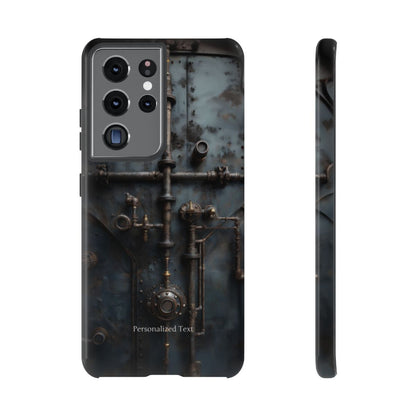 Personalized Steampunk Industrial Pipes Phone Case – Vintage Mechanical Machinery Cover for iPhone, Samsung Galaxy & Google Pixel