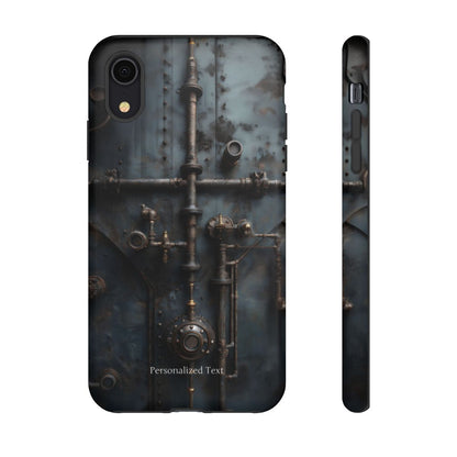 Personalized Steampunk Industrial Pipes Phone Case – Vintage Mechanical Machinery Cover for iPhone, Samsung Galaxy & Google Pixel
