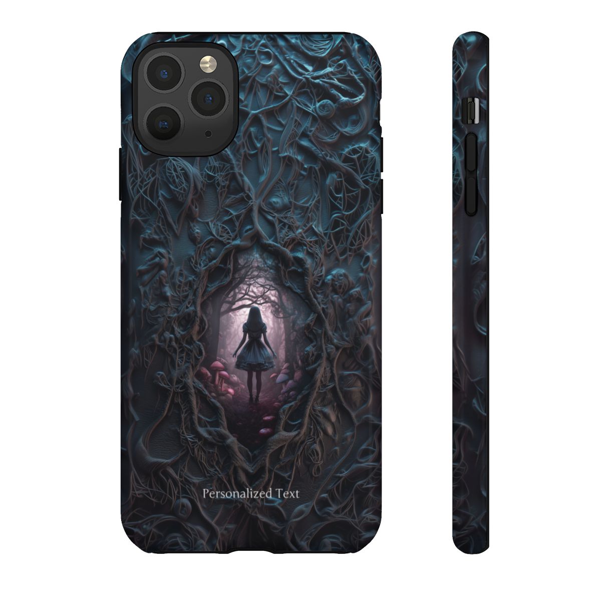 Personalized Dark Enchanted Forest Phone Case – Gothic Fairy Tale Portal Cover for iPhone, Samsung Galaxy & Google Pixel