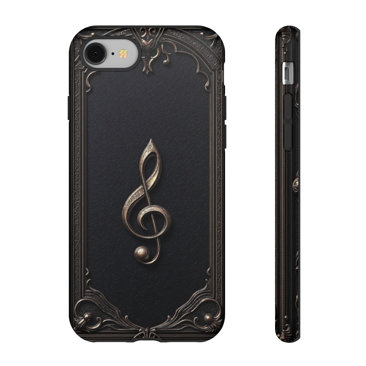 Elegant Gothic Treble Clef Phone Case - Vintage Music Lover Gift