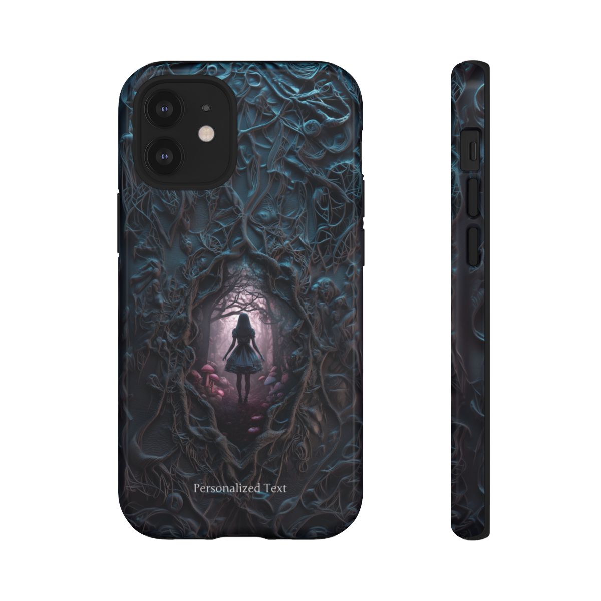Personalized Dark Enchanted Forest Phone Case – Gothic Fairy Tale Portal Cover for iPhone, Samsung Galaxy & Google Pixel