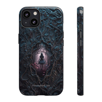 Personalized Dark Enchanted Forest Phone Case – Gothic Fairy Tale Portal Cover for iPhone, Samsung Galaxy & Google Pixel