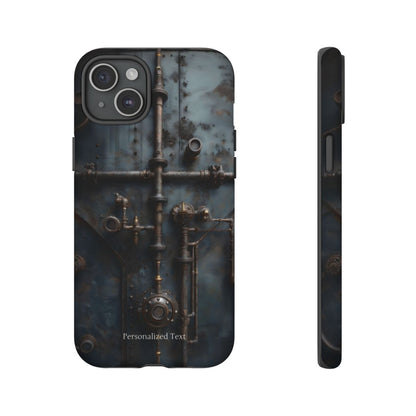 Personalized Steampunk Industrial Pipes Phone Case – Vintage Mechanical Machinery Cover for iPhone, Samsung Galaxy & Google Pixel