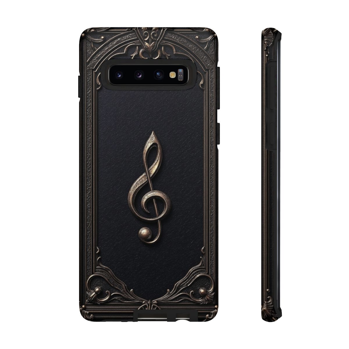 Elegant Gothic Treble Clef Phone Case - Vintage Music Lover Gift