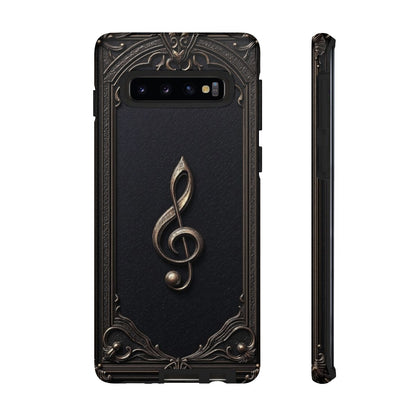 Elegant Gothic Treble Clef Phone Case - Vintage Music Lover Gift