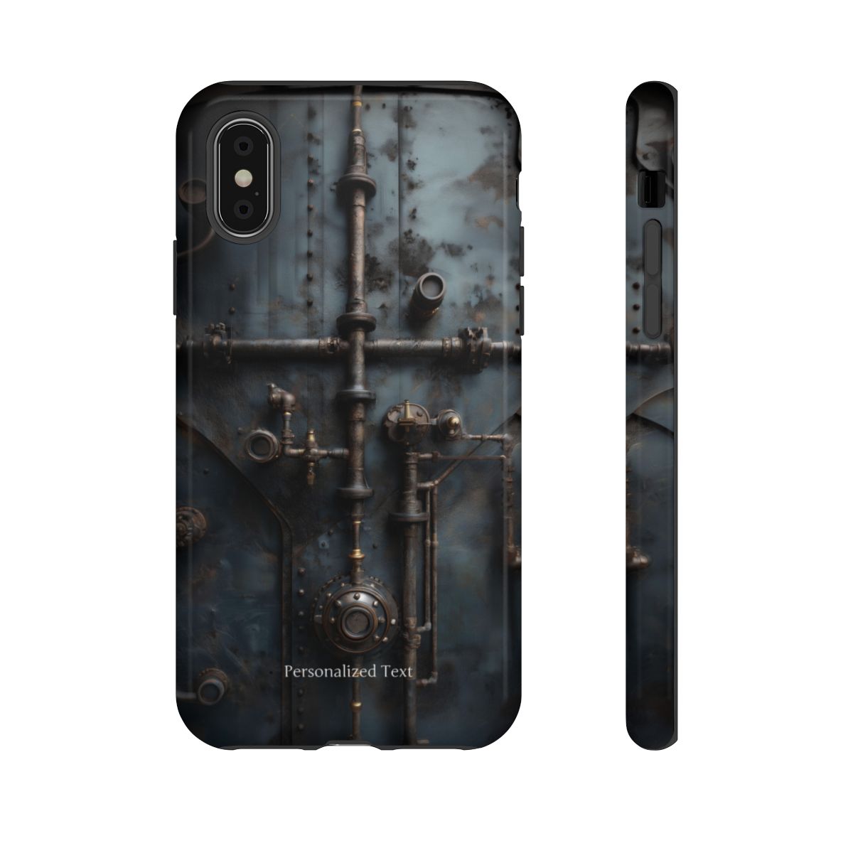 Personalized Steampunk Industrial Pipes Phone Case – Vintage Mechanical Machinery Cover for iPhone, Samsung Galaxy & Google Pixel