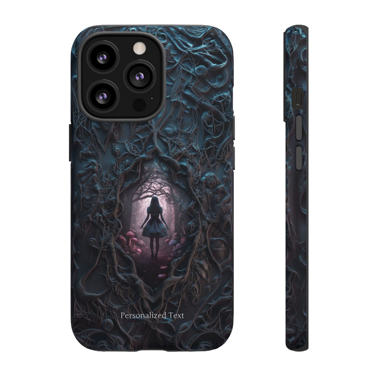 Personalized Dark Enchanted Forest Phone Case – Gothic Fairy Tale Portal Cover for iPhone, Samsung Galaxy & Google Pixel