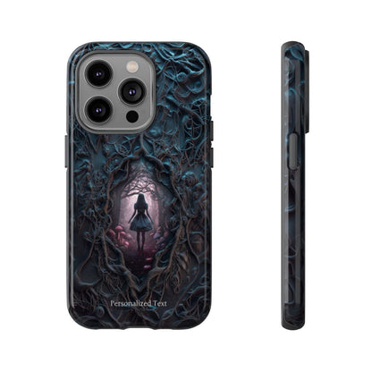 Personalized Dark Enchanted Forest Phone Case – Gothic Fairy Tale Portal Cover for iPhone, Samsung Galaxy & Google Pixel