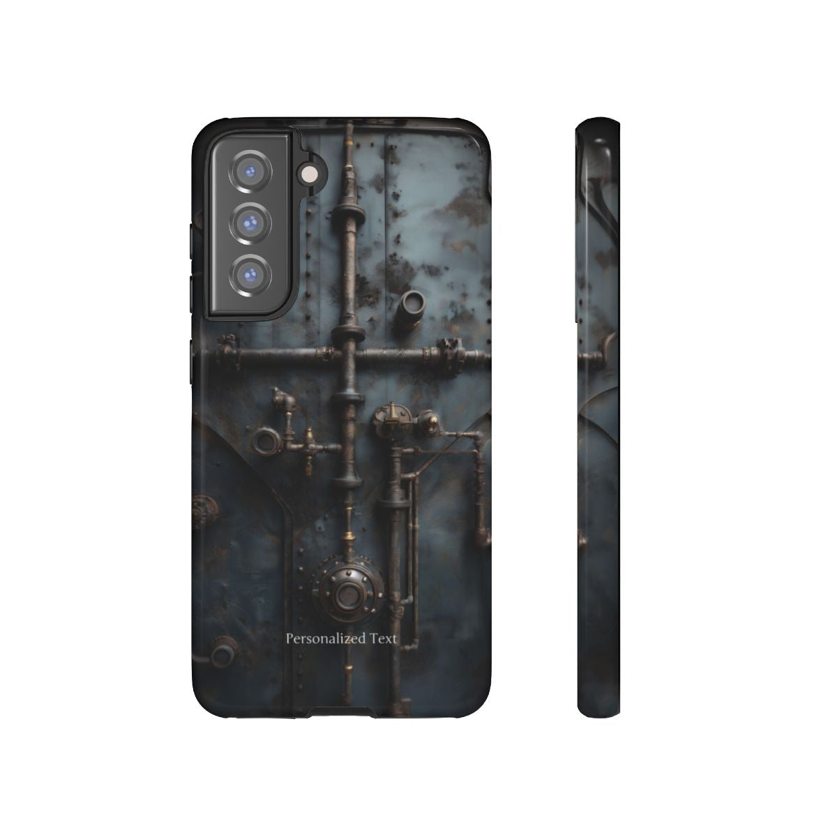 Personalized Steampunk Industrial Pipes Phone Case – Vintage Mechanical Machinery Cover for iPhone, Samsung Galaxy & Google Pixel