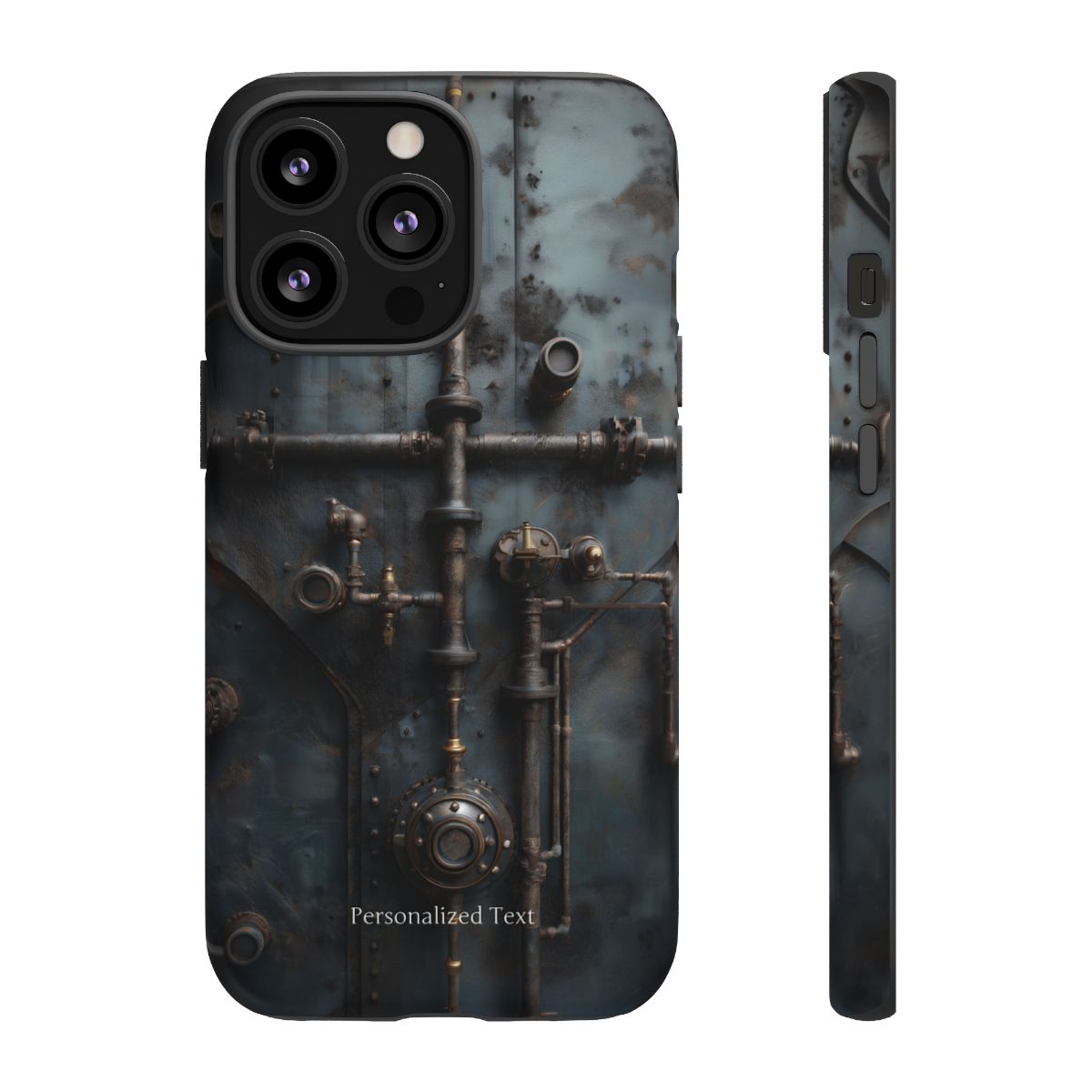 Personalized Steampunk Industrial Pipes Phone Case – Vintage Mechanical Machinery Cover for iPhone, Samsung Galaxy & Google Pixel