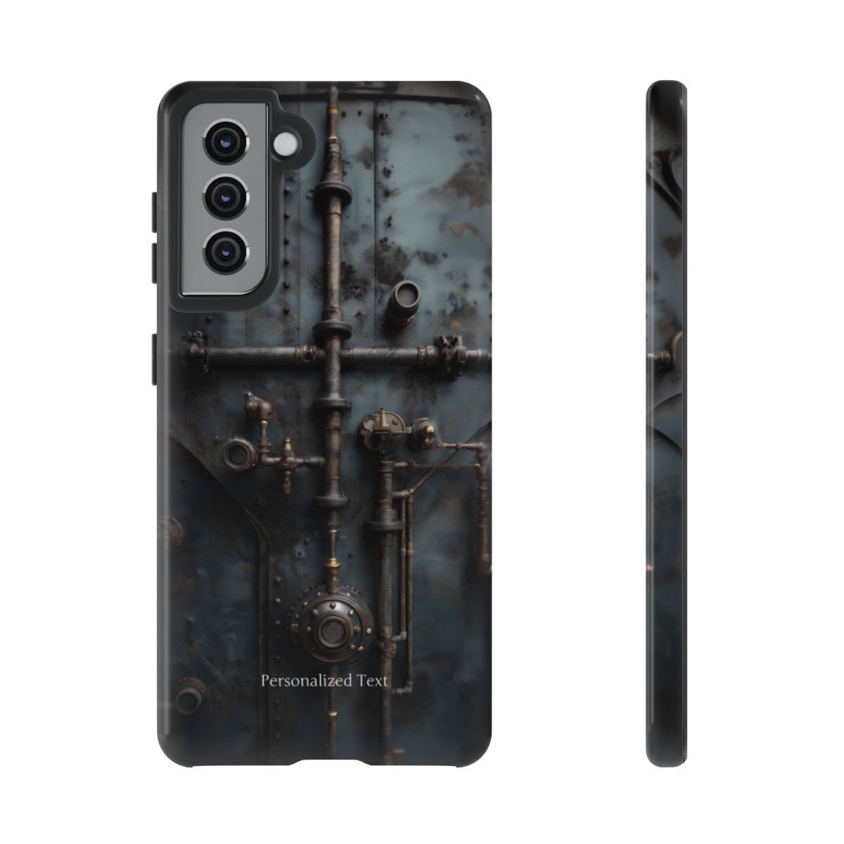 Personalized Steampunk Industrial Pipes Phone Case – Vintage Mechanical Machinery Cover for iPhone, Samsung Galaxy & Google Pixel