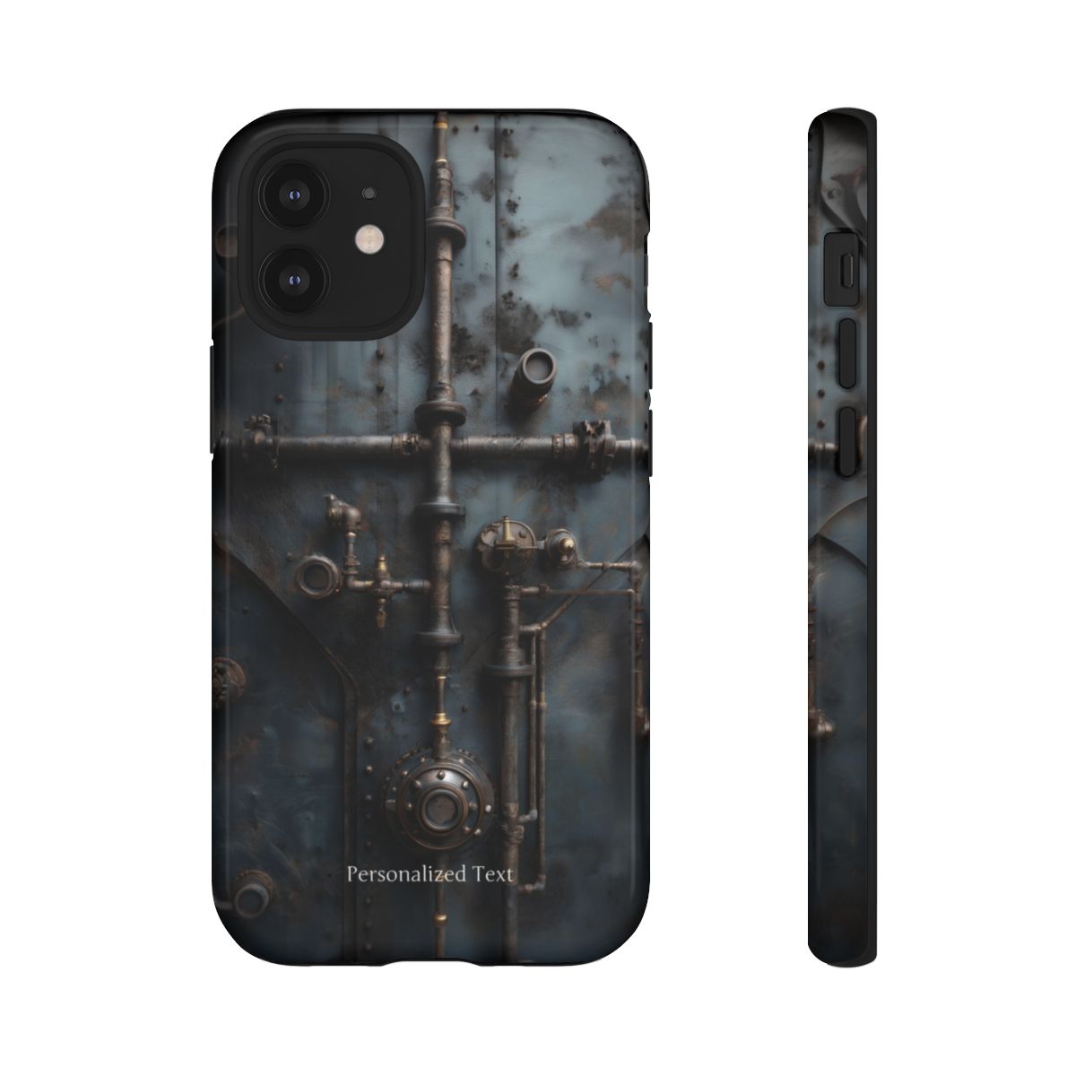 Personalized Steampunk Industrial Pipes Phone Case – Vintage Mechanical Machinery Cover for iPhone, Samsung Galaxy & Google Pixel