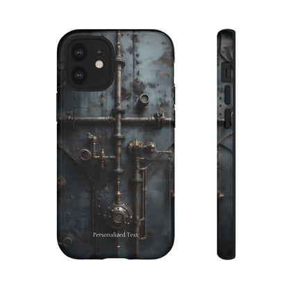 Personalized Steampunk Industrial Pipes Phone Case – Vintage Mechanical Machinery Cover for iPhone, Samsung Galaxy & Google Pixel