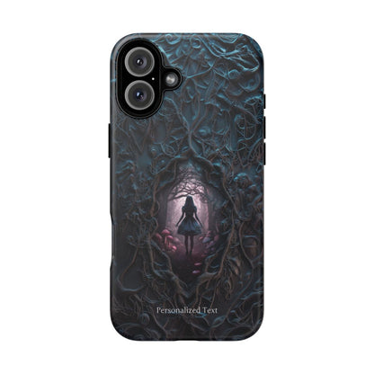 Personalized Dark Enchanted Forest Phone Case – Gothic Fairy Tale Portal Cover for iPhone, Samsung Galaxy & Google Pixel