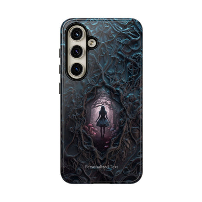 Personalized Dark Enchanted Forest Phone Case – Gothic Fairy Tale Portal Cover for iPhone, Samsung Galaxy & Google Pixel