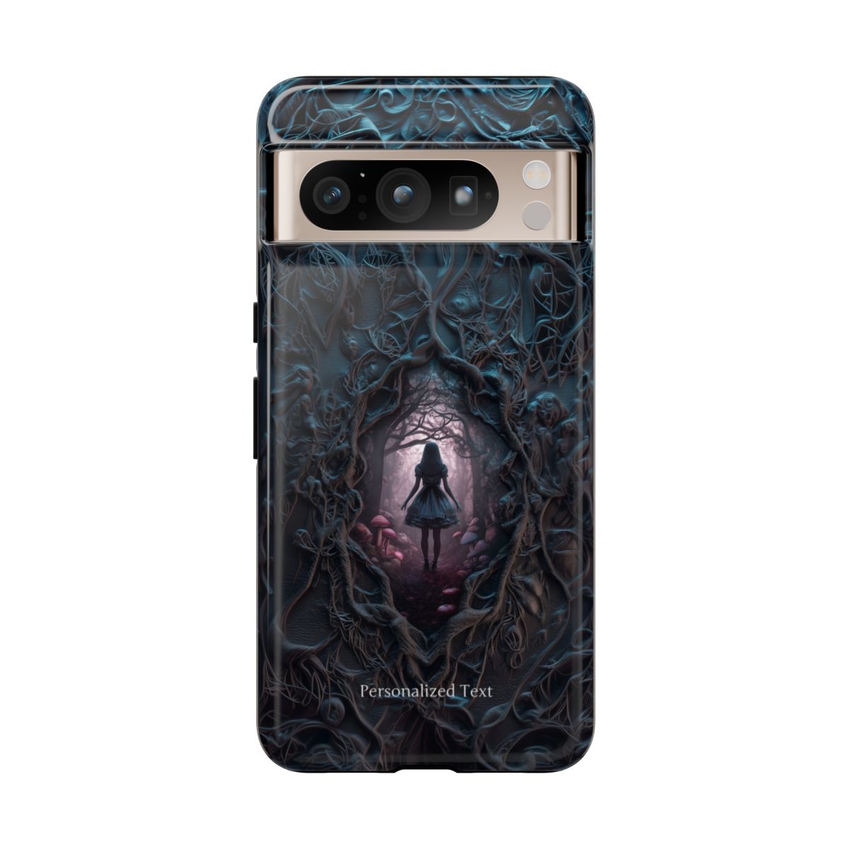 Personalized Dark Enchanted Forest Phone Case – Gothic Fairy Tale Portal Cover for iPhone, Samsung Galaxy & Google Pixel