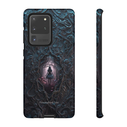 Personalized Dark Enchanted Forest Phone Case – Gothic Fairy Tale Portal Cover for iPhone, Samsung Galaxy & Google Pixel