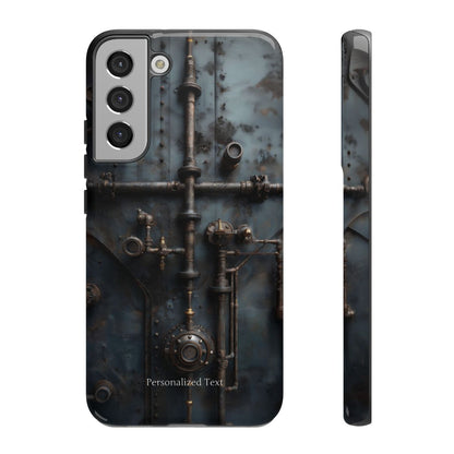 Personalized Steampunk Industrial Pipes Phone Case – Vintage Mechanical Machinery Cover for iPhone, Samsung Galaxy & Google Pixel