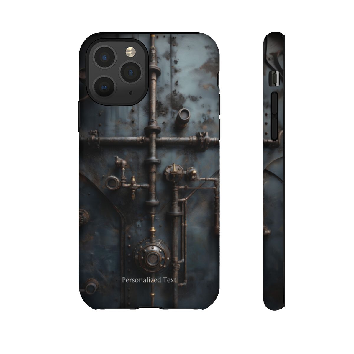 Personalized Steampunk Industrial Pipes Phone Case – Vintage Mechanical Machinery Cover for iPhone, Samsung Galaxy & Google Pixel