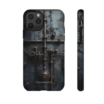 Personalized Steampunk Industrial Pipes Phone Case – Vintage Mechanical Machinery Cover for iPhone, Samsung Galaxy & Google Pixel