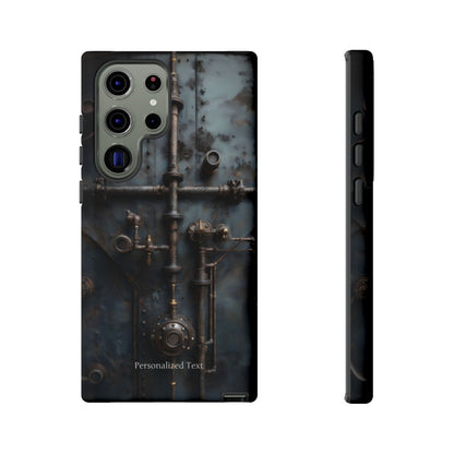Personalized Steampunk Industrial Pipes Phone Case – Vintage Mechanical Machinery Cover for iPhone, Samsung Galaxy & Google Pixel