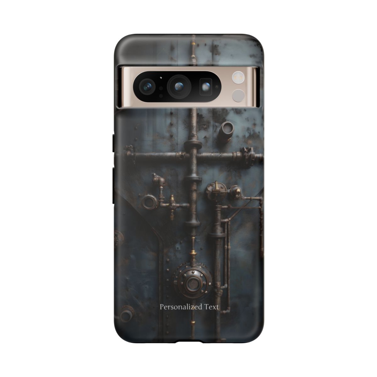 Personalized Steampunk Industrial Pipes Phone Case – Vintage Mechanical Machinery Cover for iPhone, Samsung Galaxy & Google Pixel