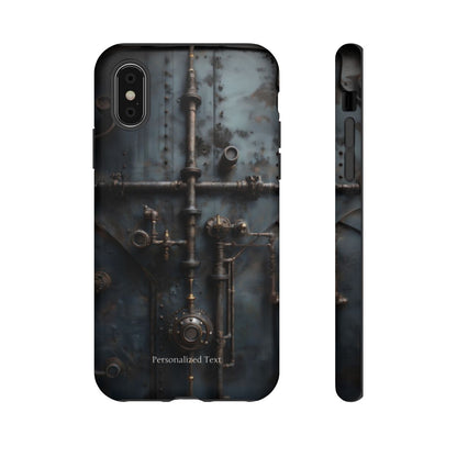 Personalized Steampunk Industrial Pipes Phone Case – Vintage Mechanical Machinery Cover for iPhone, Samsung Galaxy & Google Pixel