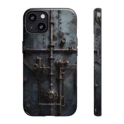 Personalized Steampunk Industrial Pipes Phone Case – Vintage Mechanical Machinery Cover for iPhone, Samsung Galaxy & Google Pixel