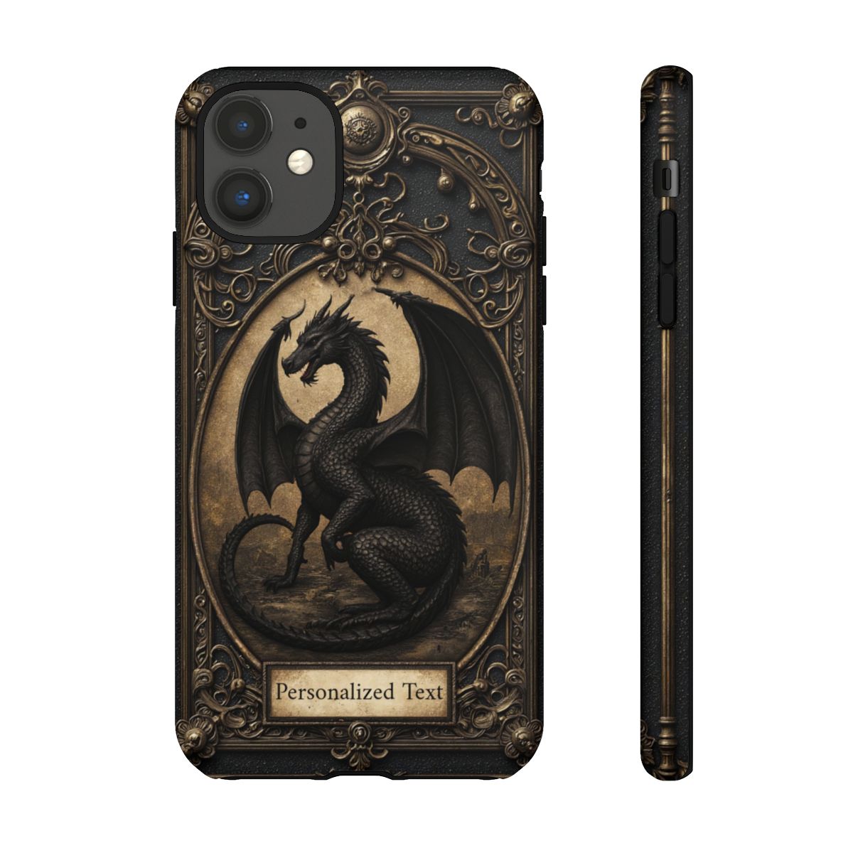 Personalized Gothic Dragon Phone Case - Fierce Elegance Meets Dark Fantasy