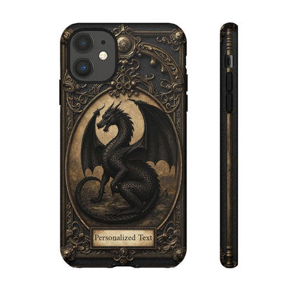Personalized Gothic Dragon Phone Case - Fierce Elegance Meets Dark Fantasy