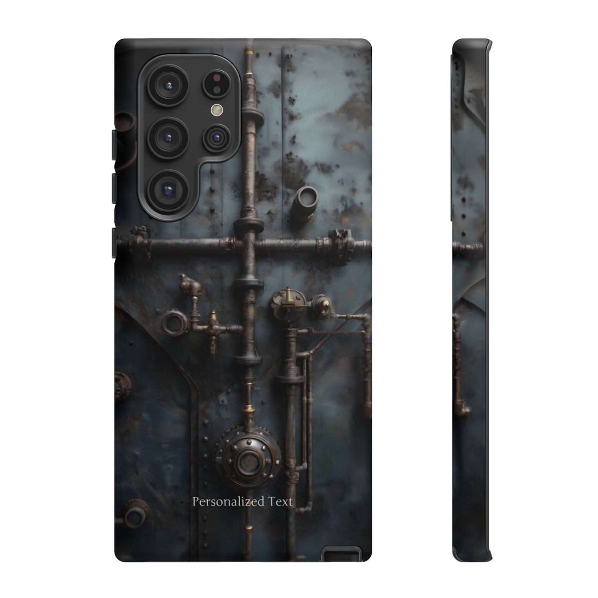 Personalized Steampunk Industrial Pipes Phone Case – Vintage Mechanical Machinery Cover for iPhone, Samsung Galaxy & Google Pixel