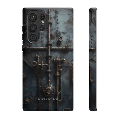 Personalized Steampunk Industrial Pipes Phone Case – Vintage Mechanical Machinery Cover for iPhone, Samsung Galaxy & Google Pixel