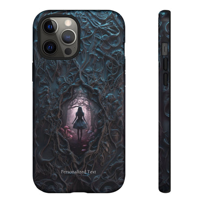 Personalized Dark Enchanted Forest Phone Case – Gothic Fairy Tale Portal Cover for iPhone, Samsung Galaxy & Google Pixel