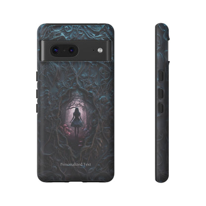 Personalized Dark Enchanted Forest Phone Case – Gothic Fairy Tale Portal Cover for iPhone, Samsung Galaxy & Google Pixel