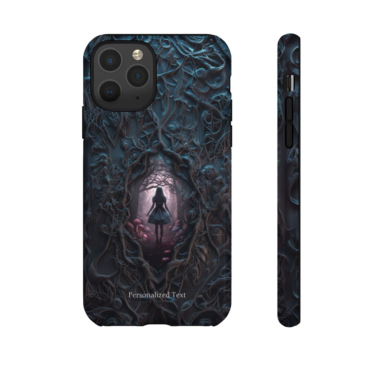 Personalized Dark Enchanted Forest Phone Case – Gothic Fairy Tale Portal Cover for iPhone, Samsung Galaxy & Google Pixel