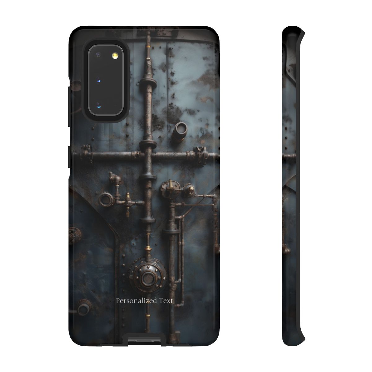 Personalized Steampunk Industrial Pipes Phone Case – Vintage Mechanical Machinery Cover for iPhone, Samsung Galaxy & Google Pixel