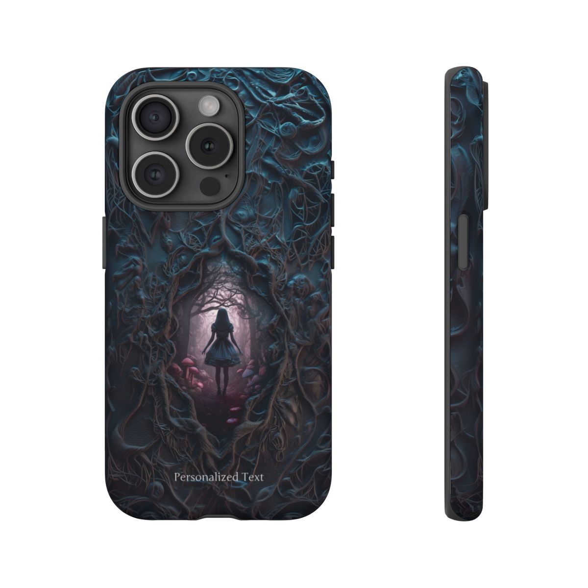 Personalized Dark Enchanted Forest Phone Case – Gothic Fairy Tale Portal Cover for iPhone, Samsung Galaxy & Google Pixel