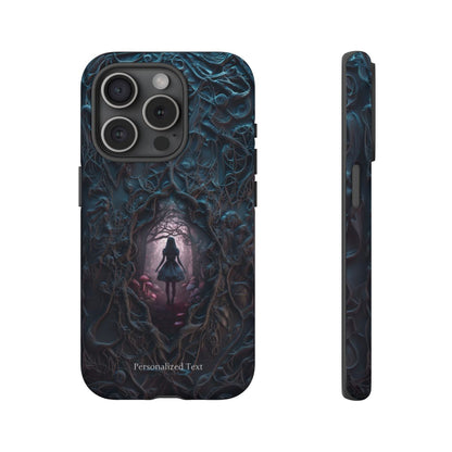 Personalized Dark Enchanted Forest Phone Case – Gothic Fairy Tale Portal Cover for iPhone, Samsung Galaxy & Google Pixel