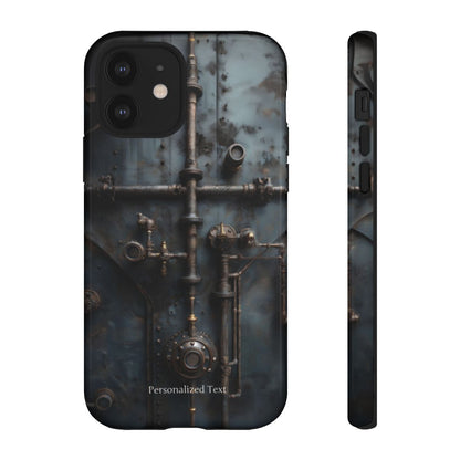 Personalized Steampunk Industrial Pipes Phone Case – Vintage Mechanical Machinery Cover for iPhone, Samsung Galaxy & Google Pixel