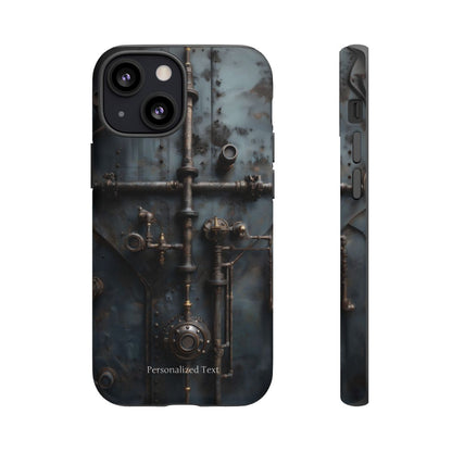 Personalized Steampunk Industrial Pipes Phone Case – Vintage Mechanical Machinery Cover for iPhone, Samsung Galaxy & Google Pixel